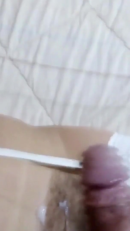 I love watching and feeling my stepson cum all over my tits, ass, and pussy, covered in cum. | Clip 2