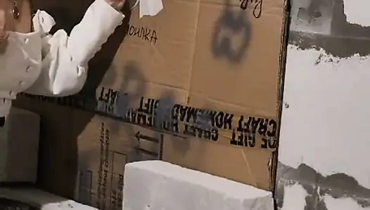 Gloryhole Bir inşaat Alanında. Diyaloglar.