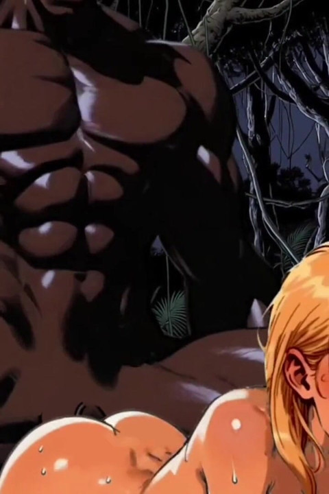 Sexy esposa blanca prueba una gran polla negra delante de su marido cornudo Historia de cómic de dibujos animados