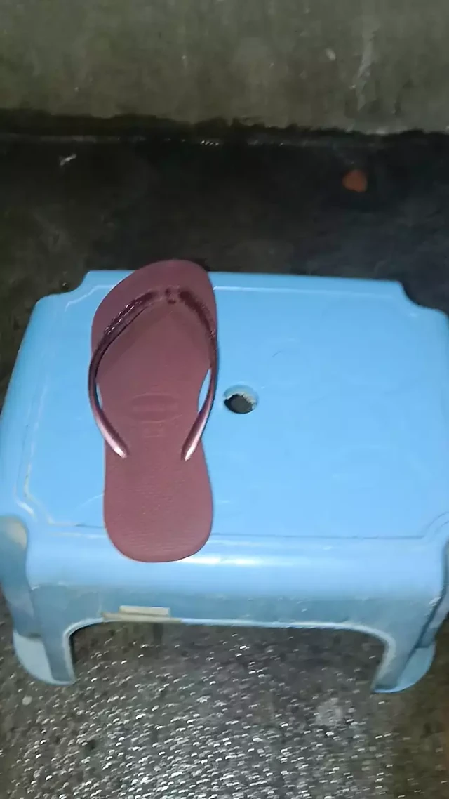 Cum in Havaianas Slim Velvet