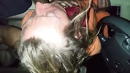 64yo granny give car blowjob to bbc