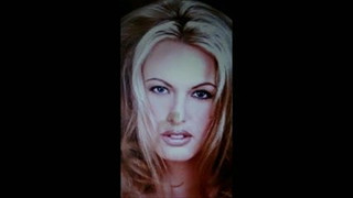 Cum tribute to Stormy Daniels