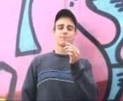 Dirty smoking streetboy does solo