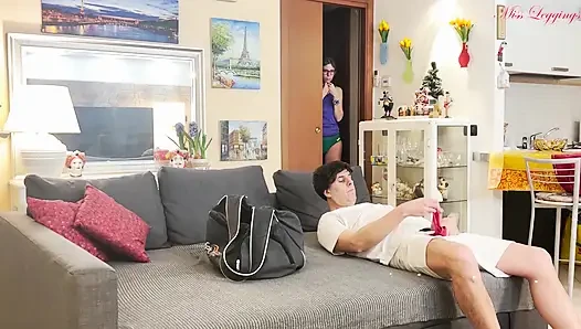 Stepmom Give Lesson to Stepson After Catching Him Rummaging Through Her Pole Dancing Bag