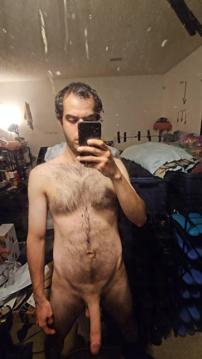 long penis showing off