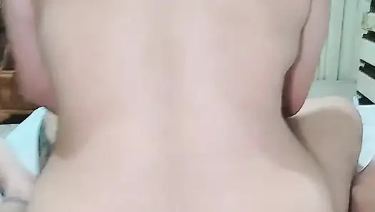 My neighbor offers me a massage and ends up fucking my ass