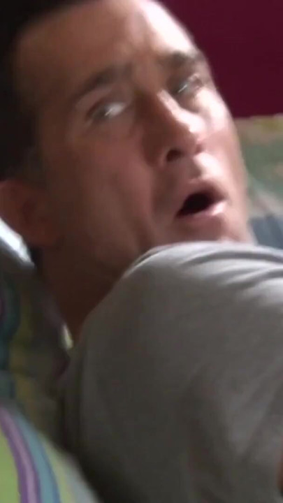 The landlord gets caught jerking off so he uses his big cock | Clip 1