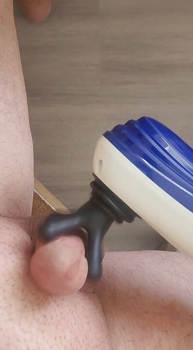 Massager massaging my cock