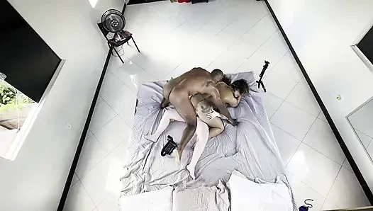 TWO LESBIAN GIRLS SUCK AND FUCK EACH OTHER IN FRONT OF ME I FUCK THEM BOTH