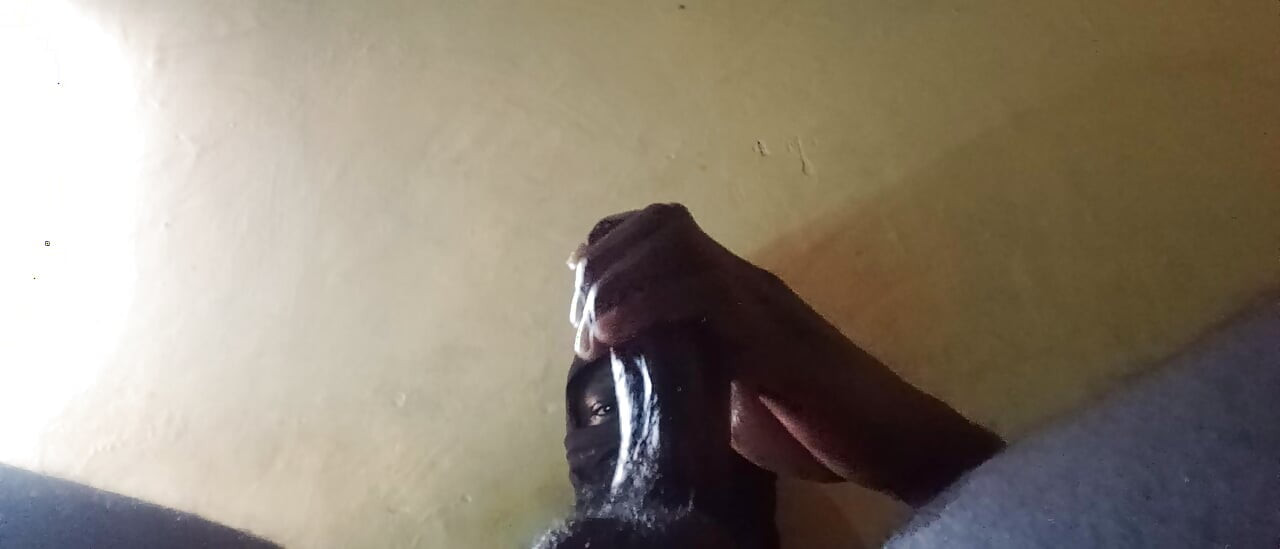 Stroking My Big Black Cock
