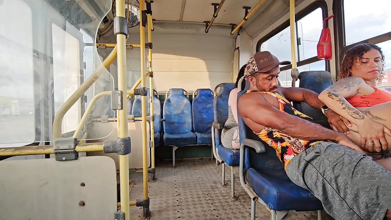 A SHAMELESS COUPLE RIDING IN PUBLIC TRANSPORT AND BACKSEAT PASSENGER FILMING EVERYTHING