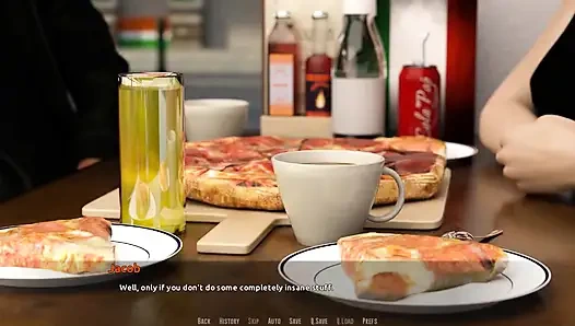 Werden sie ein rockstar: zwei heiße mädchen und zwei typen in der pizzeria ep 51