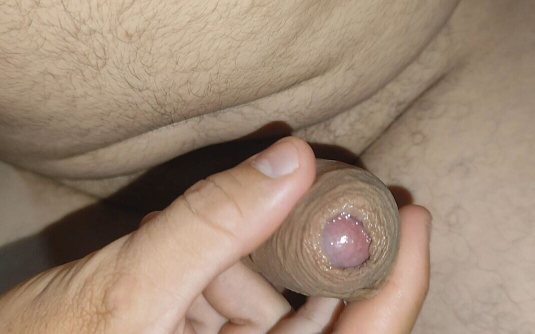 Big Uncircumcised Cock Gets About to Explode with