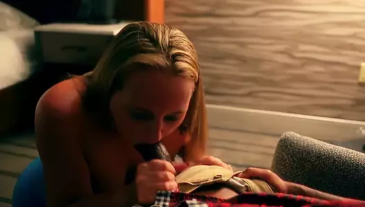 Cuckold Husband Eats BBC Cum