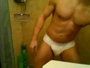 azeri Sexy muscle shower