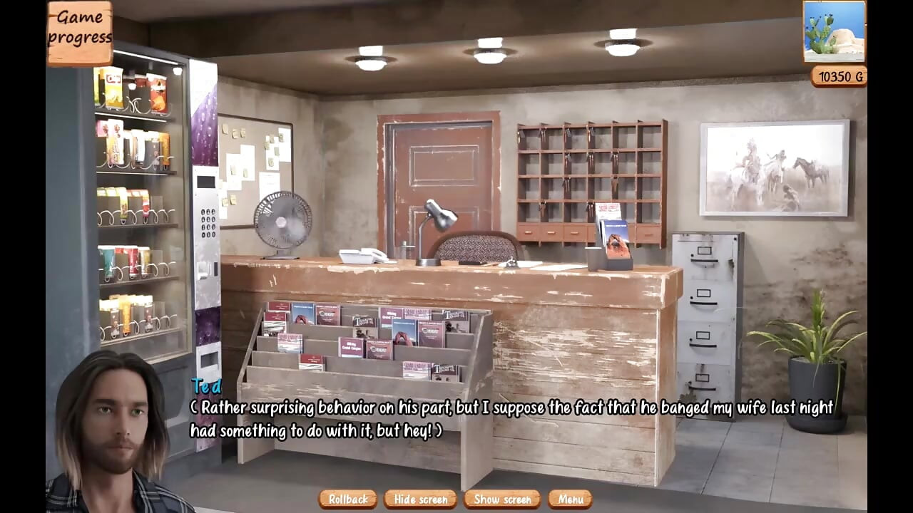 The Motel Gameplay (ntr Route) Hot Wife Fantasizes About Fucking a Stud