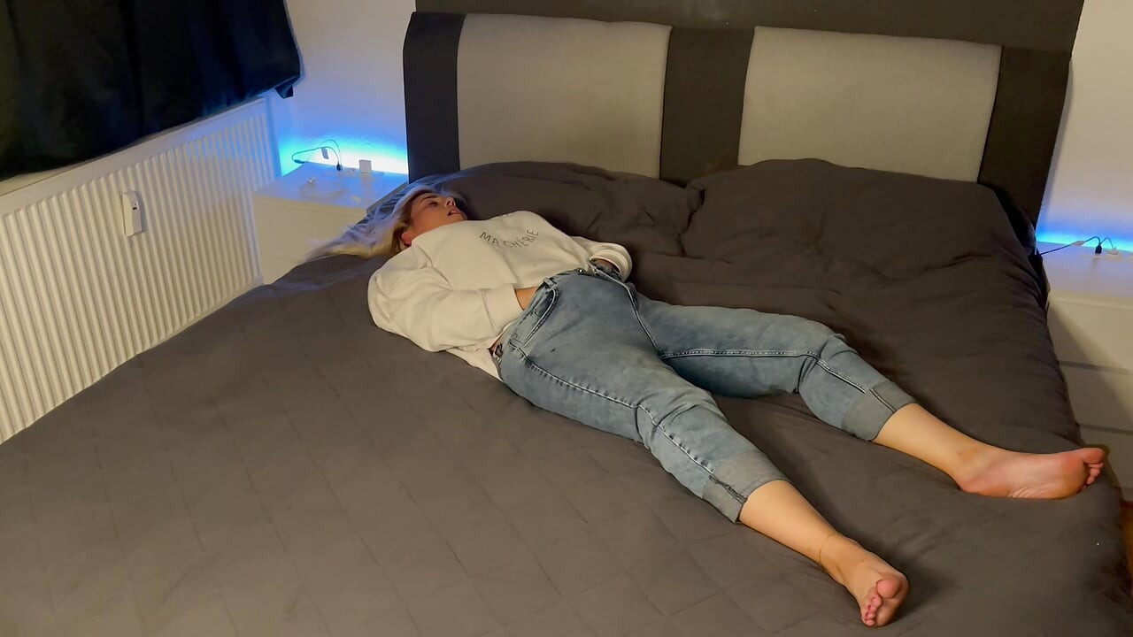 Masturbation in the head cinema multiple orgasms satisfyer fingering wet on bed clitoris rubbing solo voice Time for me