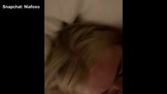 Hot Blonde College GF Gets Throat Fucked and then a Facial