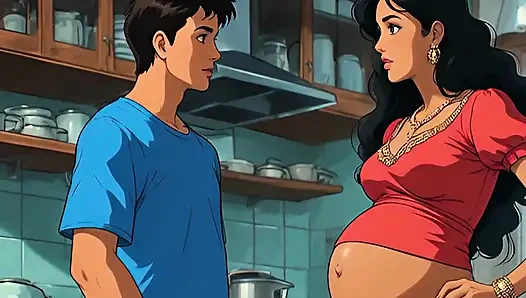 Ketika kakak ipar menggosok penisnya dengan pantatnya