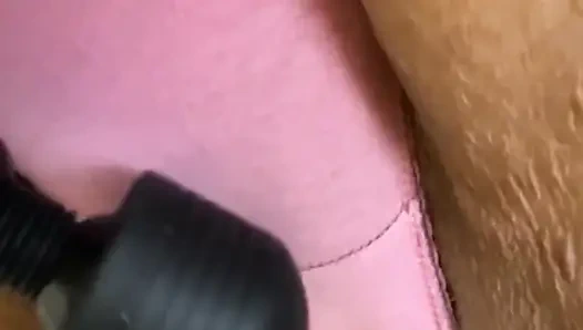 Stimulating My Clit with Powerful Wand