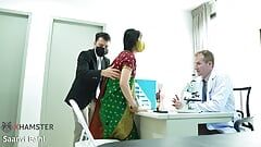 Индийскую девушку трахает ее доктор с большой елдой (драма хинди)