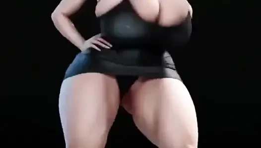 Nur ein polizist hüpft arsch, ai animation