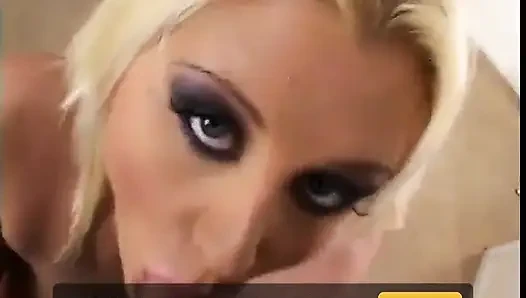 Naughty blonde babe gets her ass creamed after hardcore blowjob