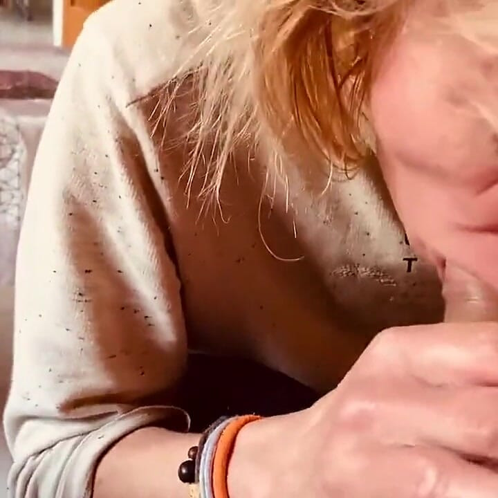 Horny Wife, Spanish MILF, Blowjob in Morning, and Cum in Mouth!!