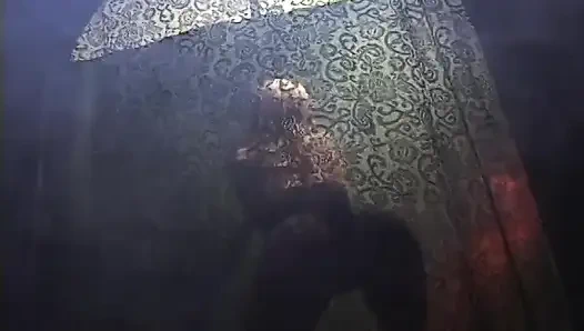 Erotic solo masturbation clip with a radiant blonde