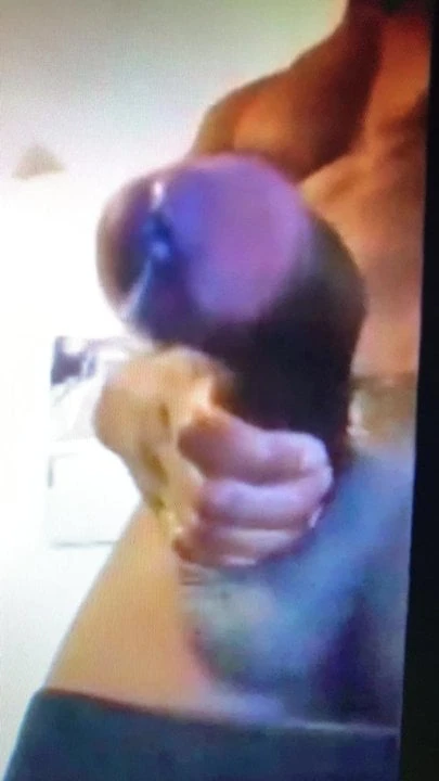 Mijn grote zwarte pik strelen