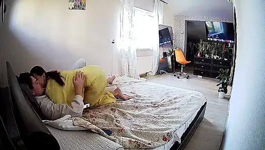 Danildo plays with Kamila’s tits while his cock is being pleasured