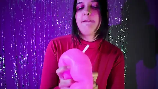Aufblasen und reiten, deflation, pinker wubble ball - Runde 1 - bunny Looner