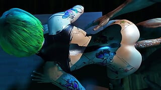 Seksi robot piliç götünde yarak istiyor