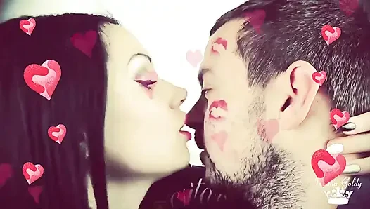 Valentines face and body kissing compilation!