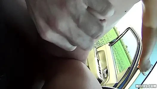 Mofos - Stunning Euro Latoya Is Bitching About Her Job & George Helps Her Out with a Big Cock in His Car