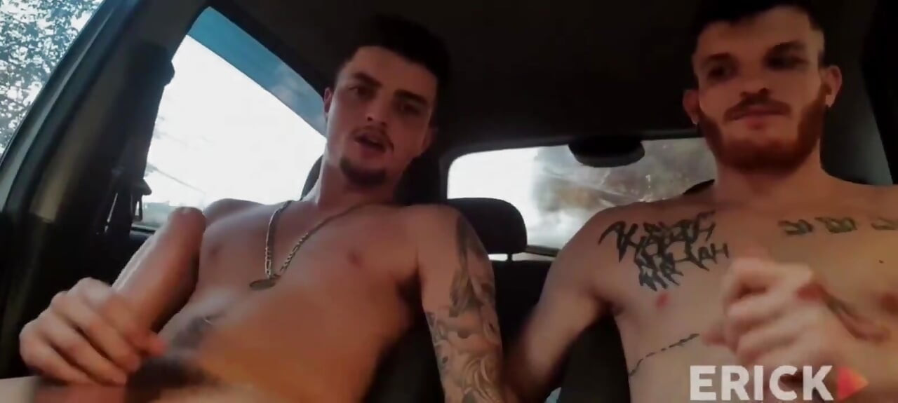 Erick Diaz and Carmona Masturbating Inside the Car in Downtown São Paulo