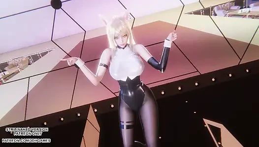 MMD CHUNG HA - СТРЕСС - Сексуальная Ахри, танец Кпоп, лига легенд, хентай без цензуры 4K 60FPS