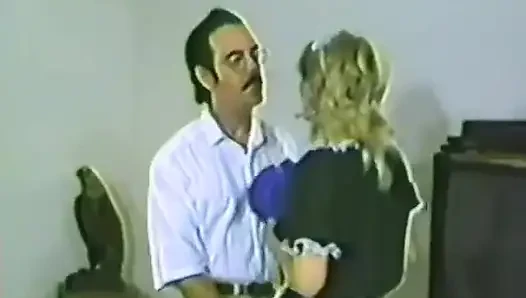 A Sexy Blonde Maid Gets Banged by the Home Owner