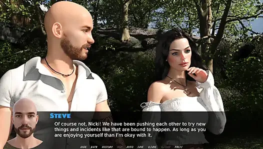 Exciting games: married wife doing naughty things with dildo outdoors and tells everything to her husband ep 11