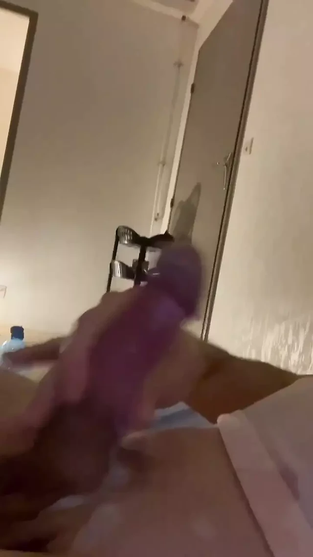 Straight solo cumshot