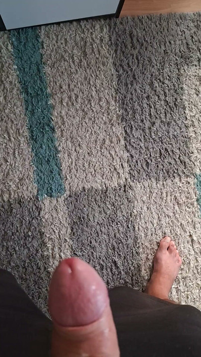 Cum on the tongue sticking out?