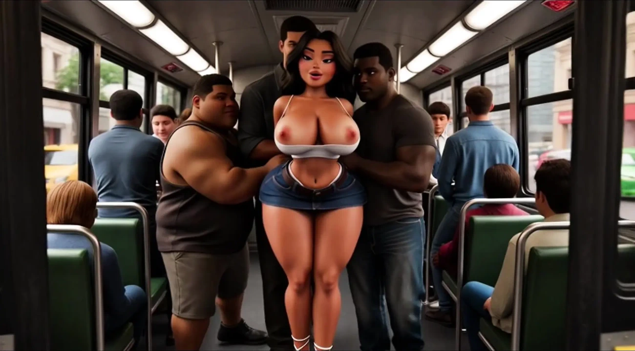 Giấc mơ xe buýt ướt át khiêu gợi - nhiệt độ đông đúc & vòi hoa sen ướt át