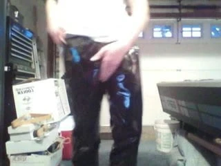 tight vinyl pants