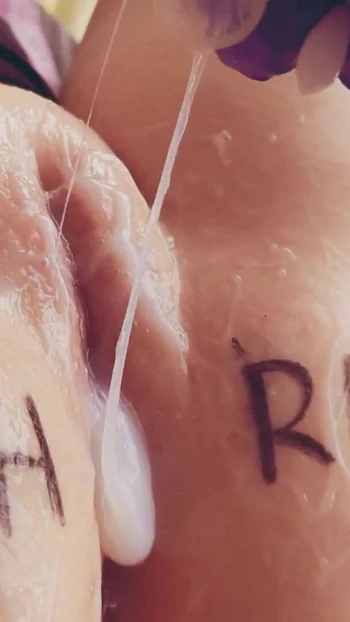 Key moment from "ASMR WHORE Wet Dripping Pussy Fingering Orgasm"