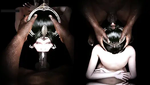 Animierte Lust-Dateien: göttin in bewegung - 3D-animation hentai