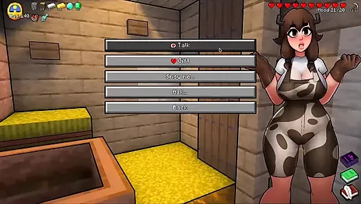Hornycraft Minecraft parody steve fucking witch with strength potion.
