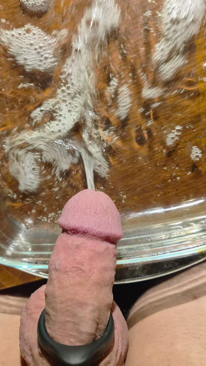 Pissing in a different way! For the first time!