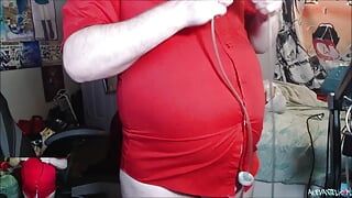 Bouton rouge, inflation du ventre étroit
