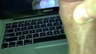 A fan with a huge cock showing me his pre cum