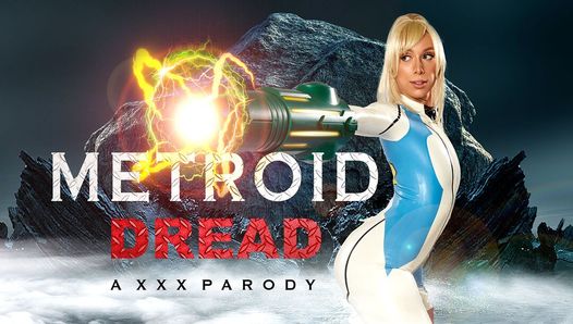 Vrcosplayx blond laska Kay Lovely as Metroid Dread Samus Aran leczy cię cipką - VR porno